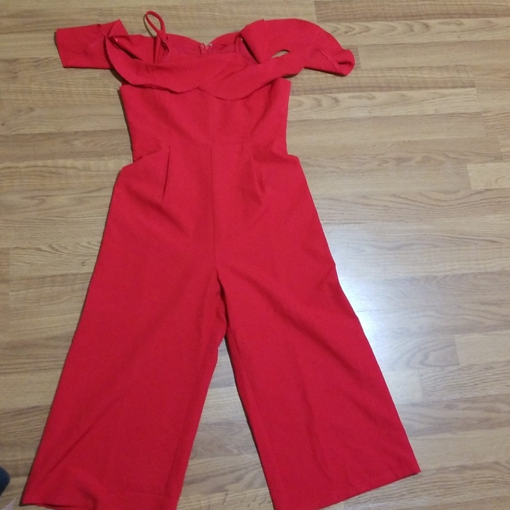 Red jumpsuit